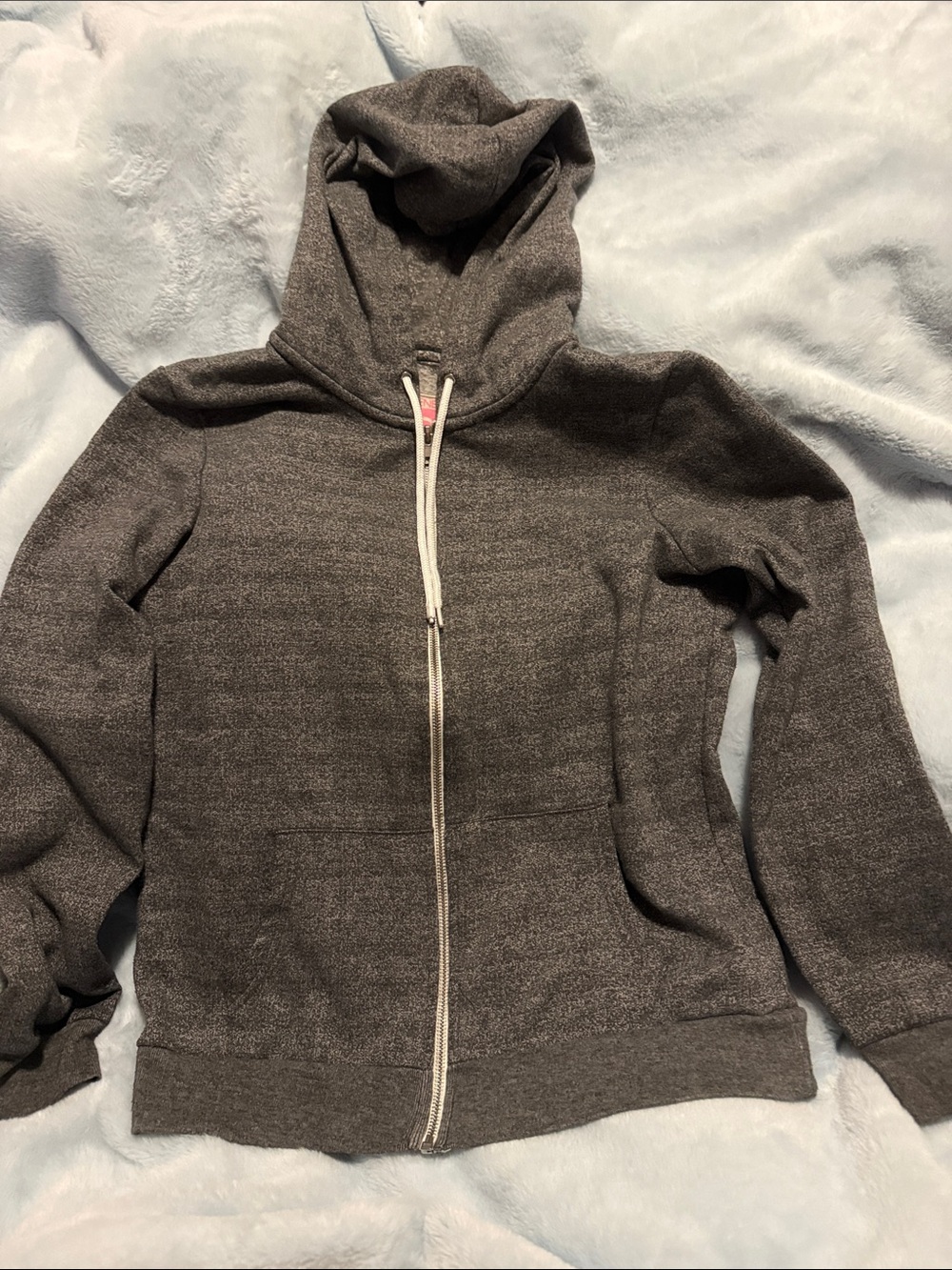 Girls Grey Zip-up Hoodie